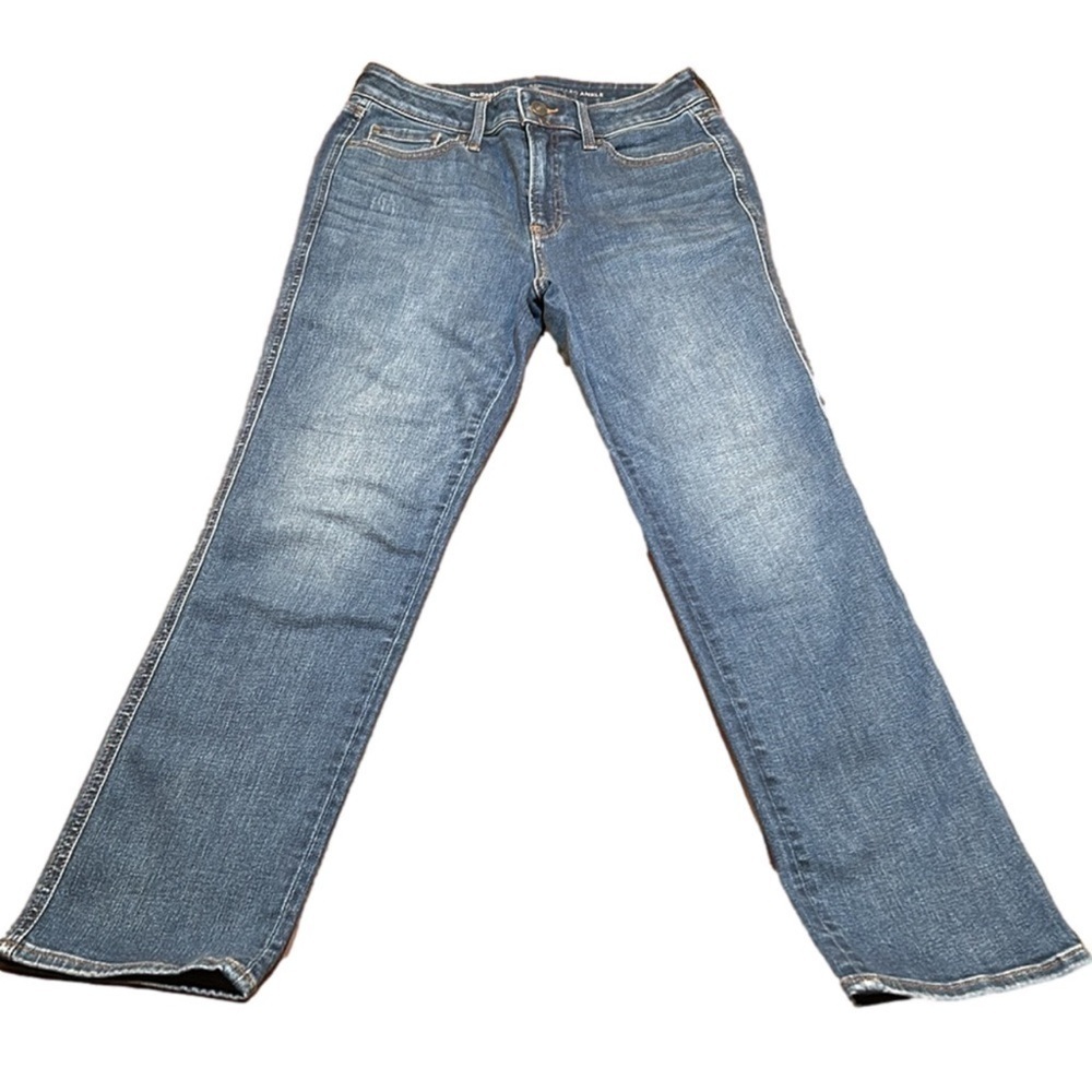 CHICO'S DefineMe Denim Straight Leg Ankle Blue Jeans Size 4R